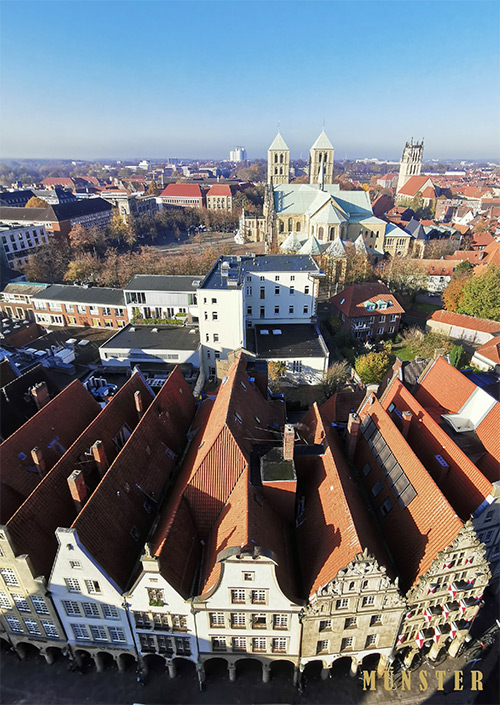 Panoramakarte Münster Luftaufnahme Dom